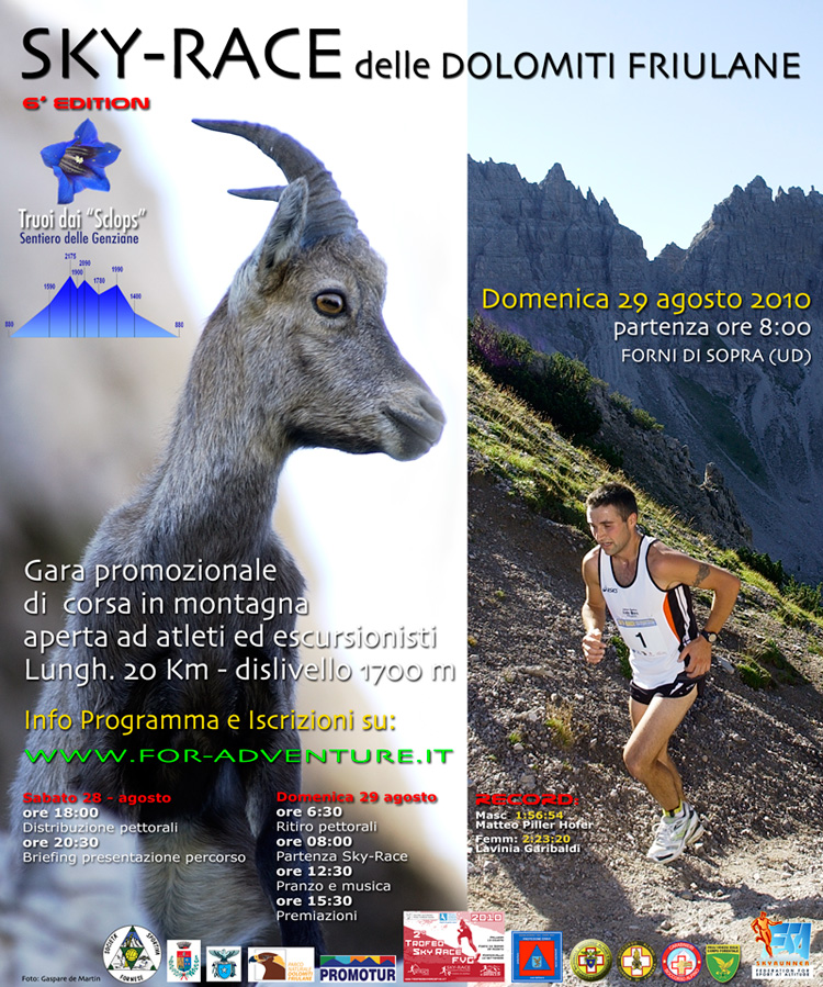 Locandina Skyrace Dolomiti 2010