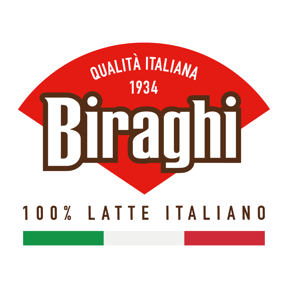 Biraghi 100 latte italiano tricolore con rif.giallo