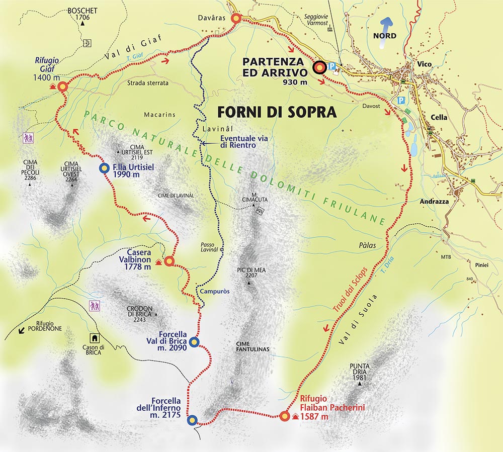 CARTINA MAPPA TRAIL RACE 2020