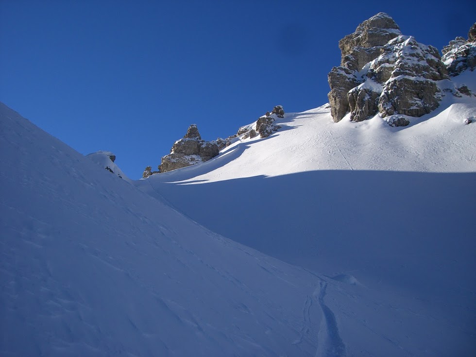 FORCELLA PECOLI SCIALPINISMO FORNI DI SOPRA DOLOMITI 1848