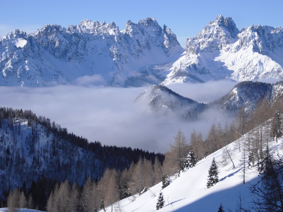 MALGA TRAGONIA SCIALPINISMO FORNI DI SOPRA DOLOMITI