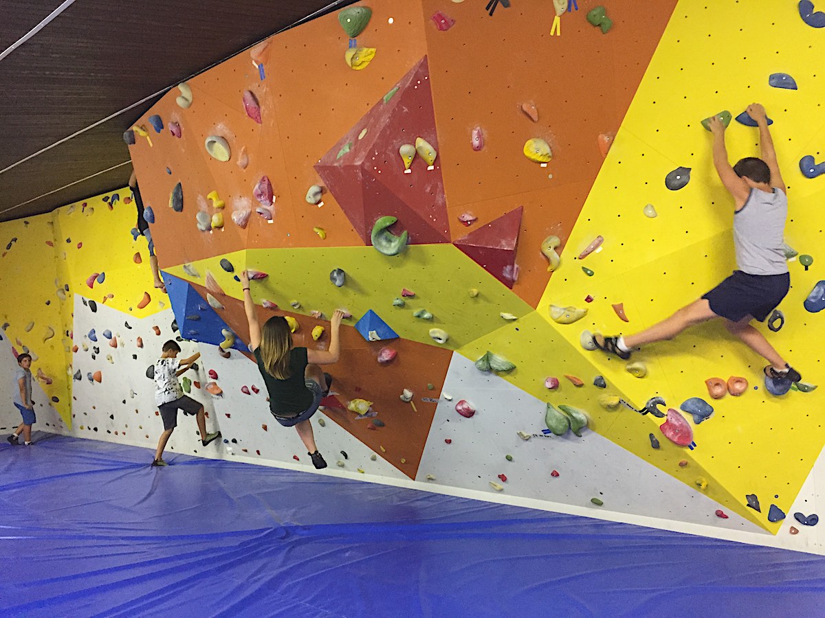 SALA BOULDER forni di sopra