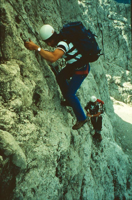 Salita sulla ferrata Cassiopea