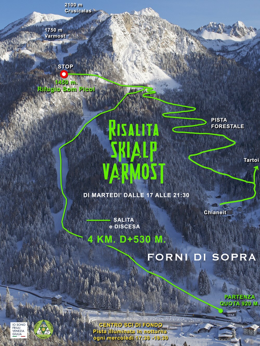 mappa risalita piste varmost