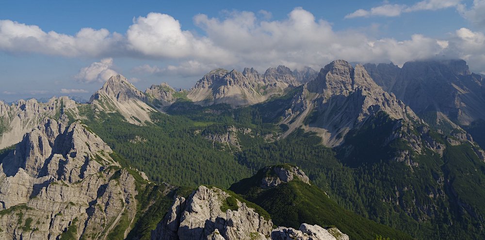 vista sud dalla Cima ursiel est